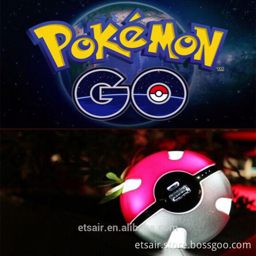 2016 Newest Potable Large Capacity Pokemon Go PokeBall Power Bank Pokemon Power Bank Magic Ball Power Bank